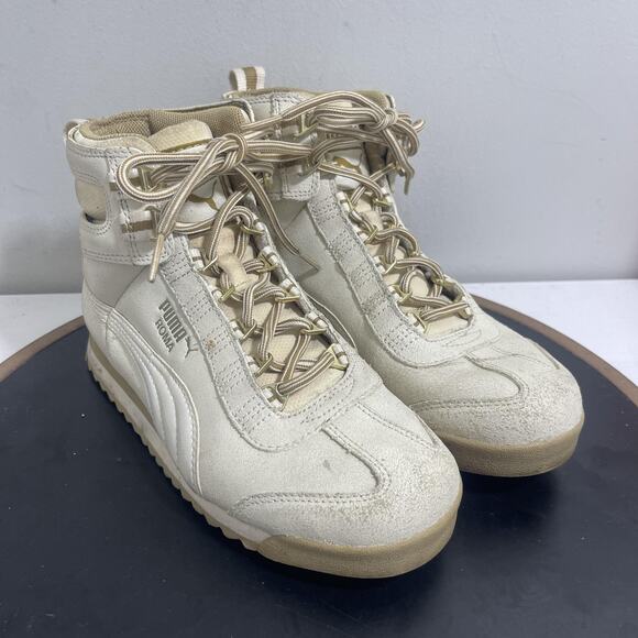 Puma Roma Shoes Womens Size 7 High Top Suede‎ Retro 345862-04 Sneakers - Picture 2 of 12